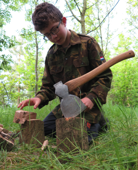 Jack chopping wood